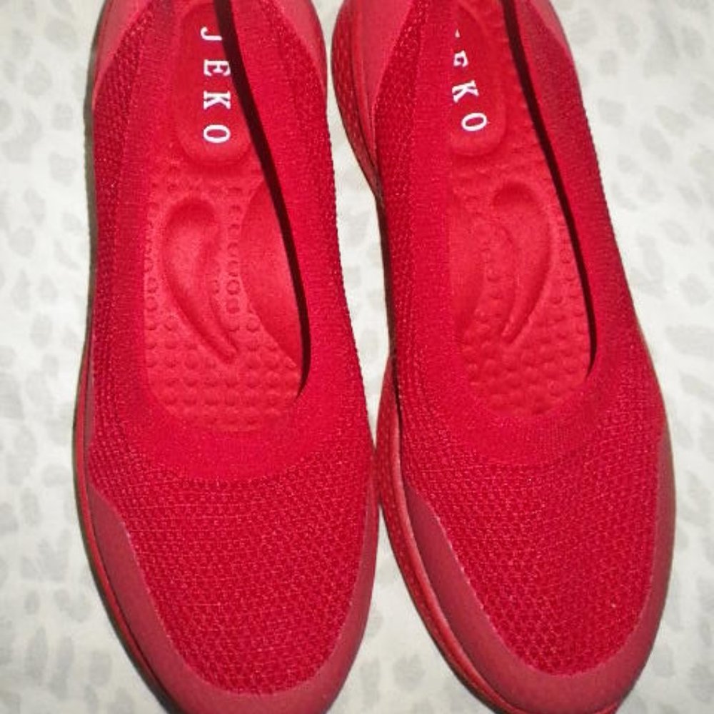 Red Walking Shoes